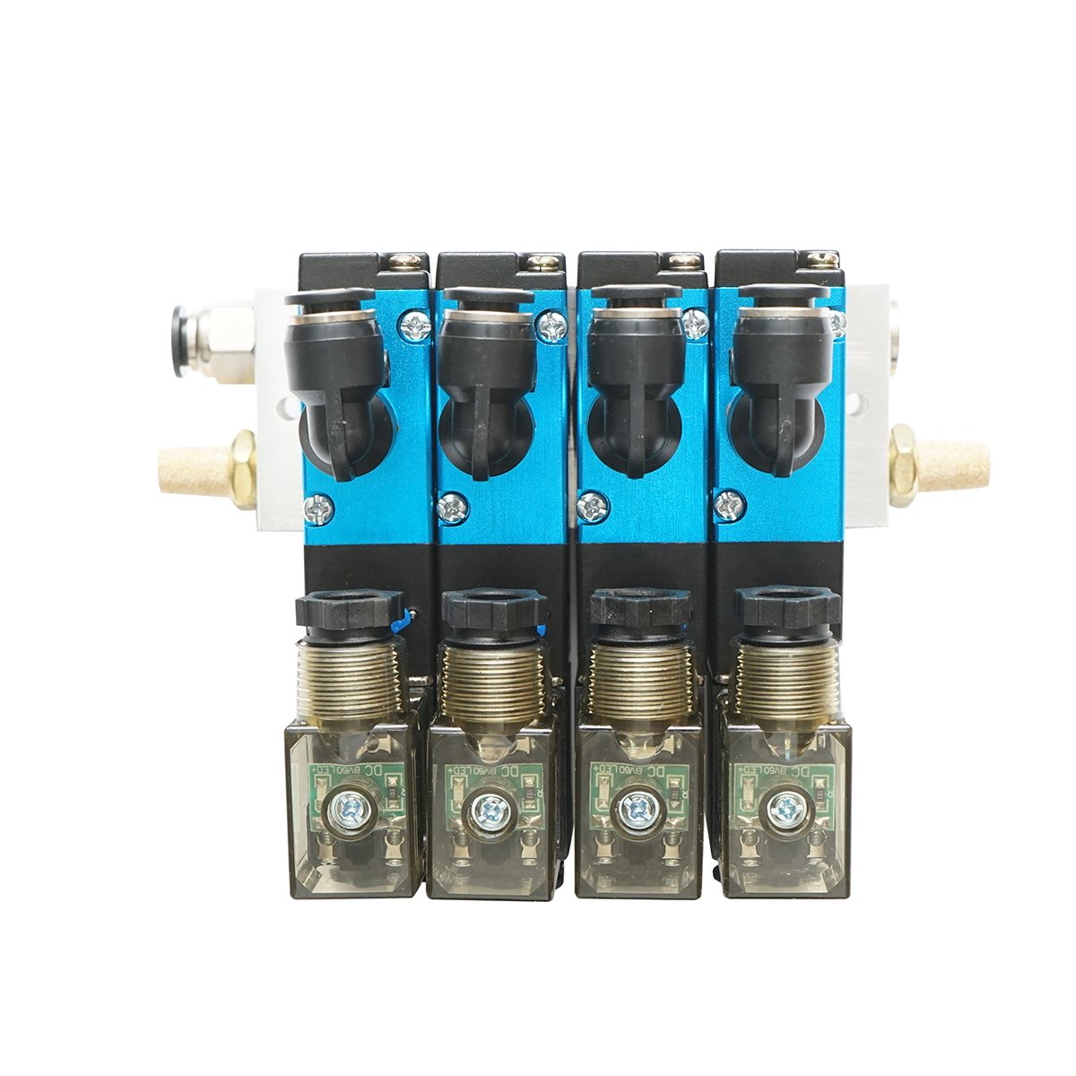 Set 4 electroventile Tractor Forestier 12V cu rampa 2 deschis/2 inchis pentru DISRA99